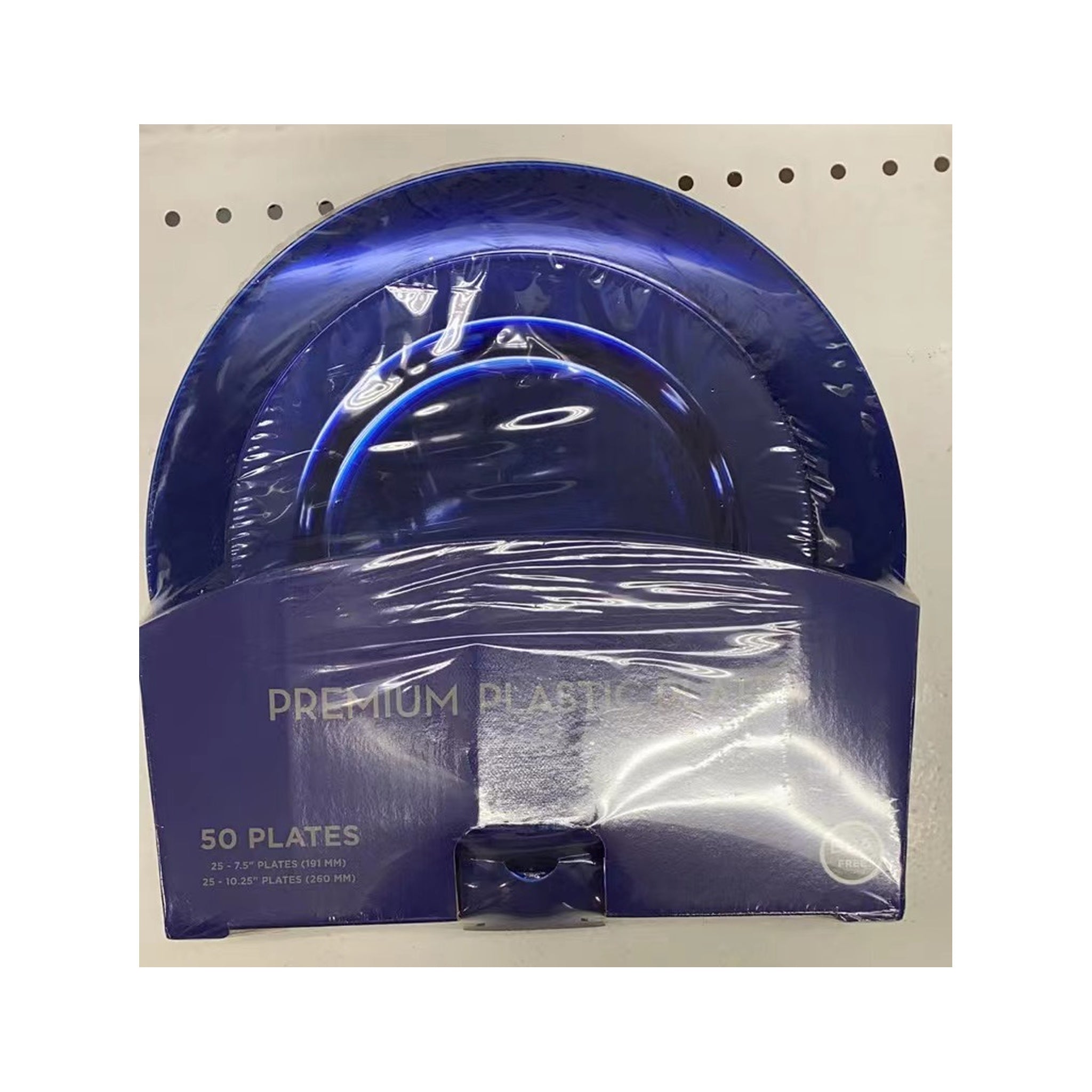 50 ct Plates R/Bl 8Pk/Cs,